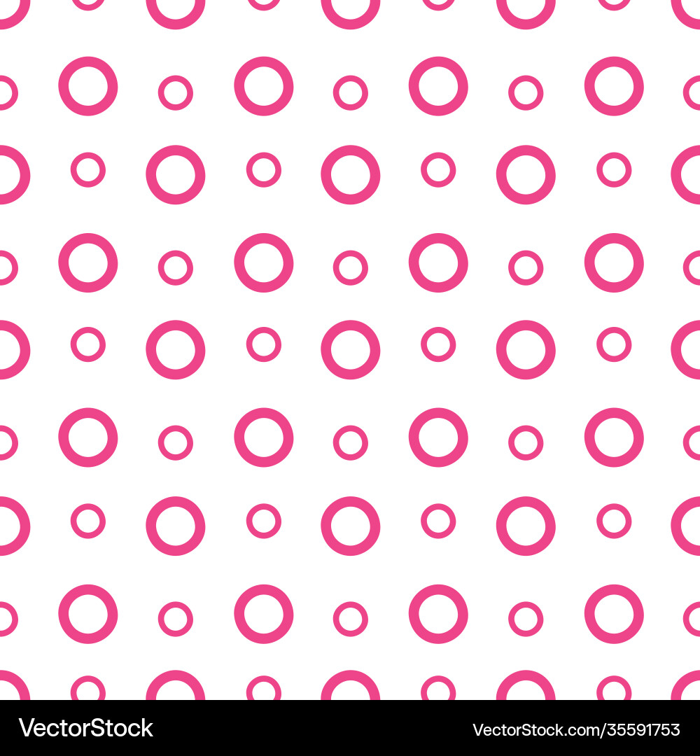 Simple polka dots outlines seamless pattern Simple polka dots outlines seamless pattern Vector Image
