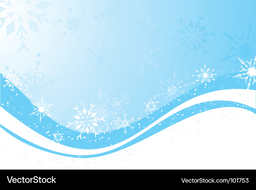 Snowflake background vector image