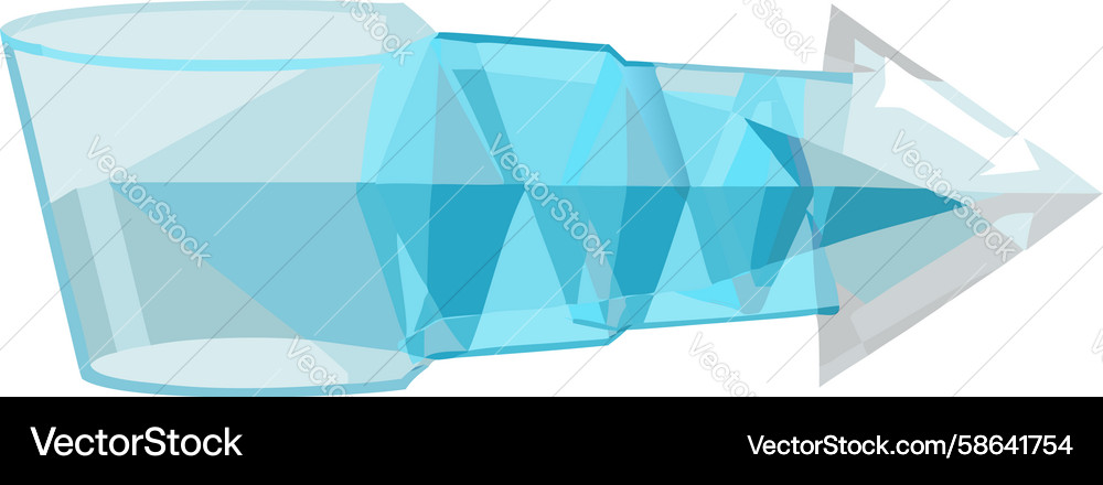 Abstract Data Flow Arrow Vector Image