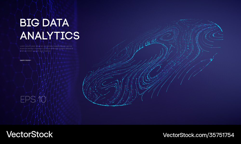 Abstract Data Flow & Network Background vector image