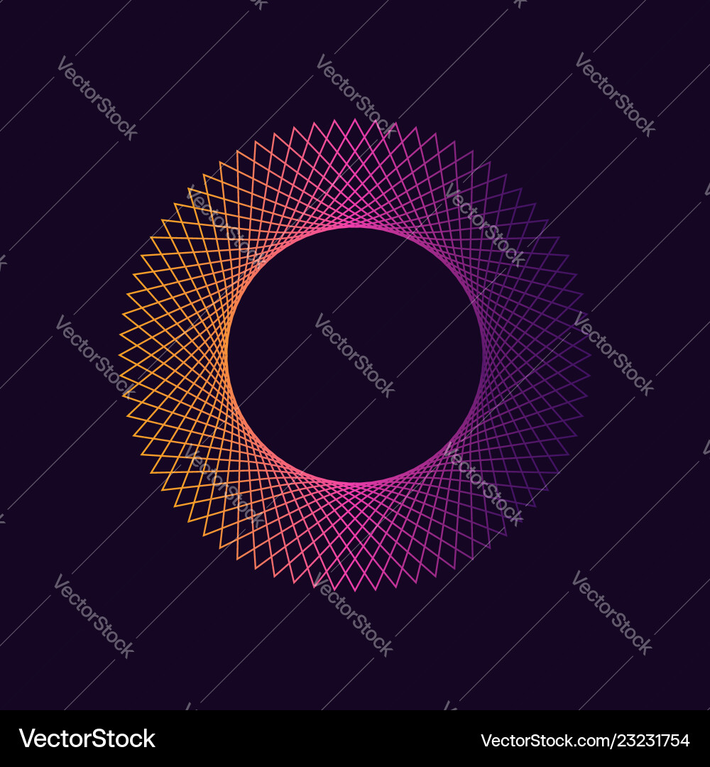 Dynamic Gradient Circle Shape vector image