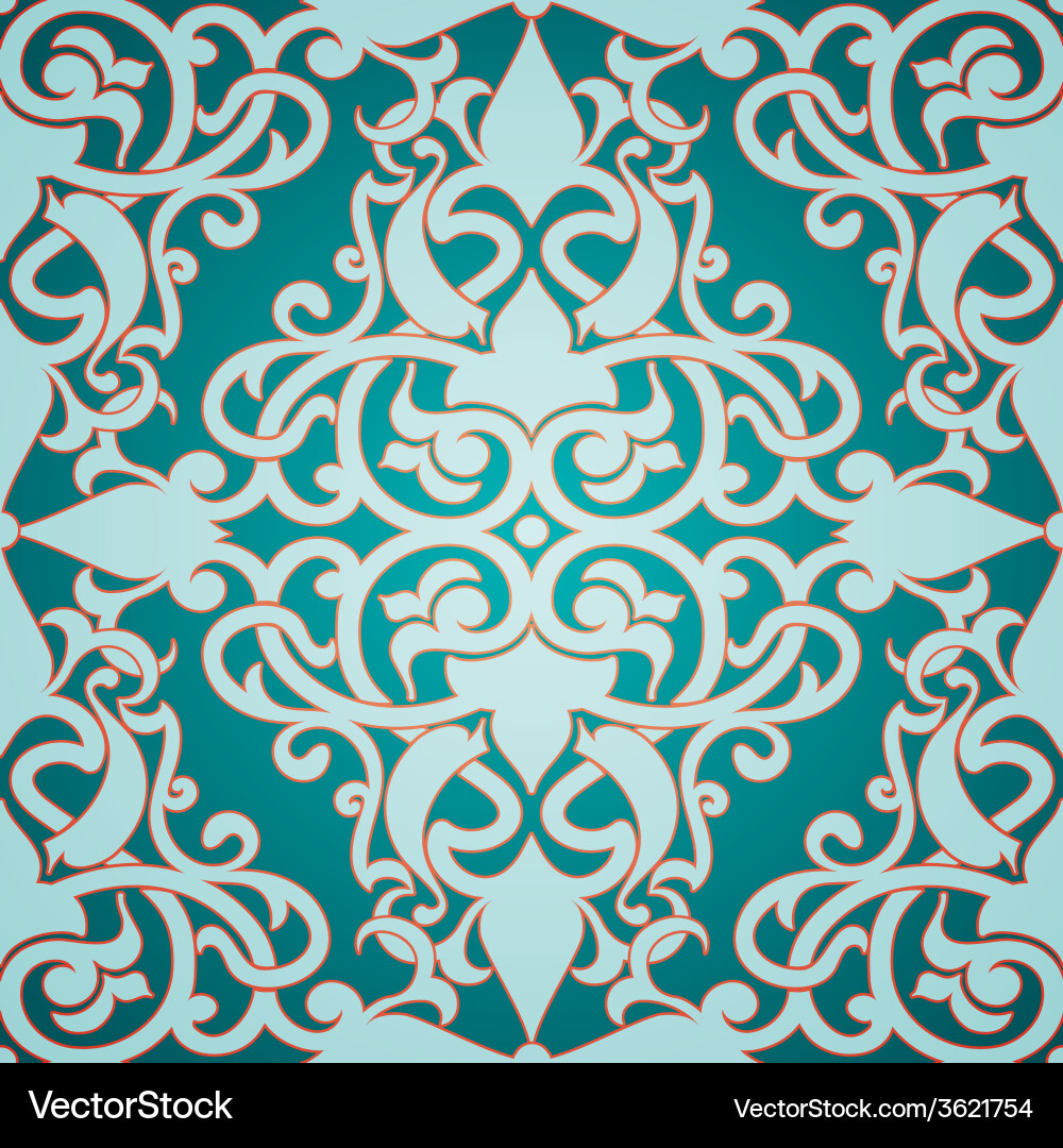 Elegant Damask Pattern vector image