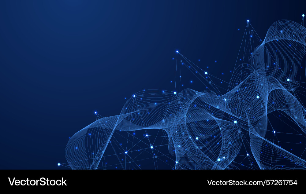 Global network connection concept big data Global network connection concept big data vector image