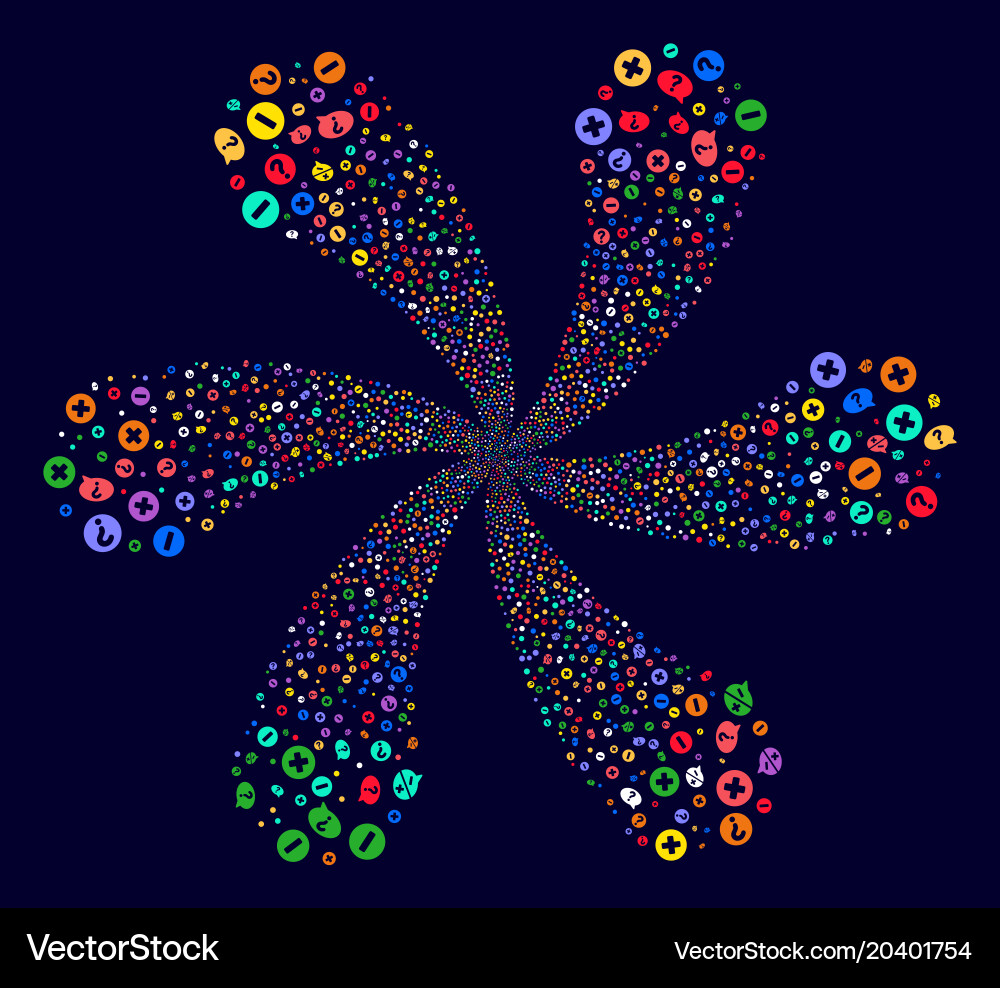 Pros and cons arguments cycle fireworks vector image