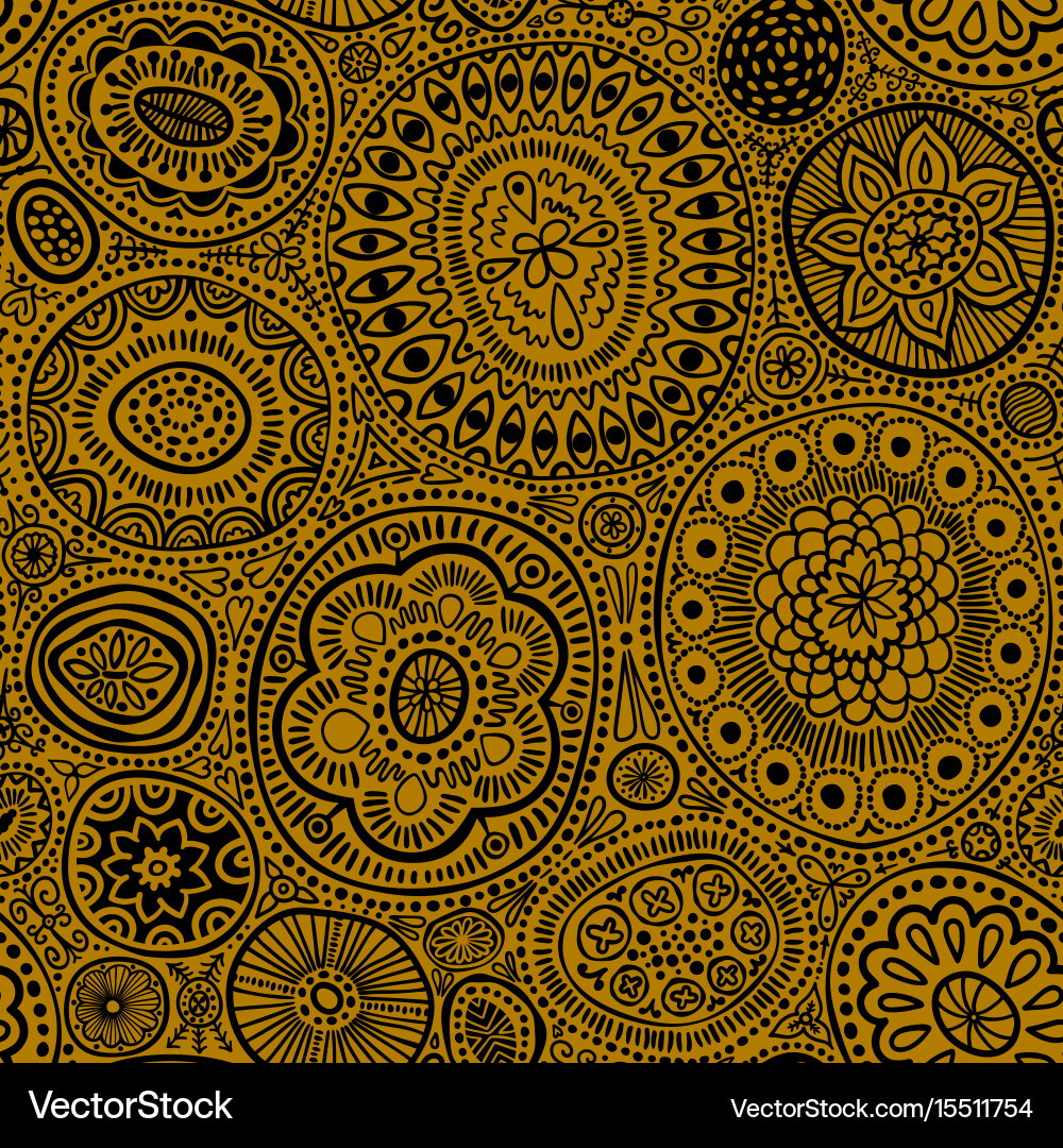 Seamless pattern botanic texture vector image