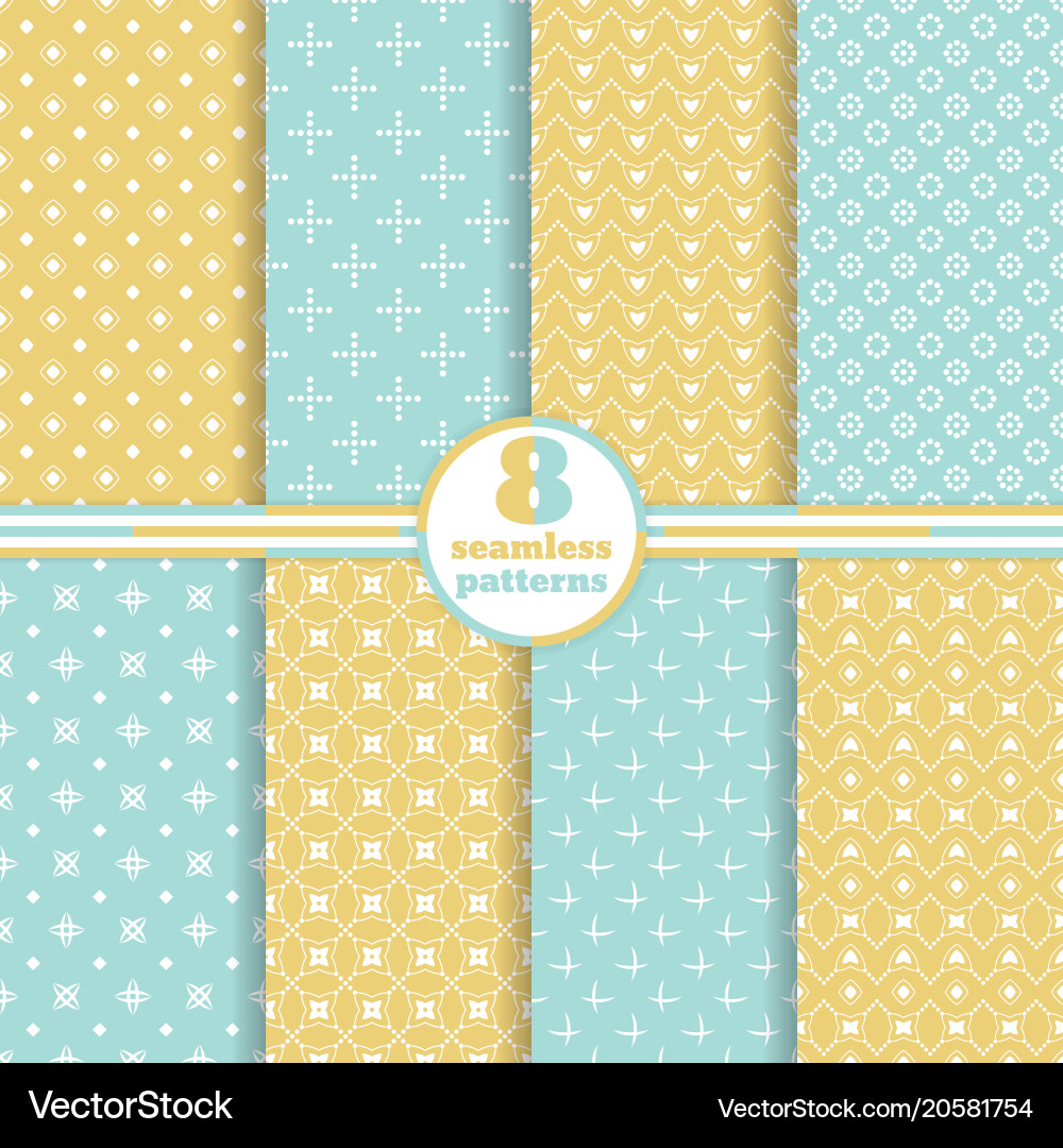 Seamless pattern set67 Vector Image