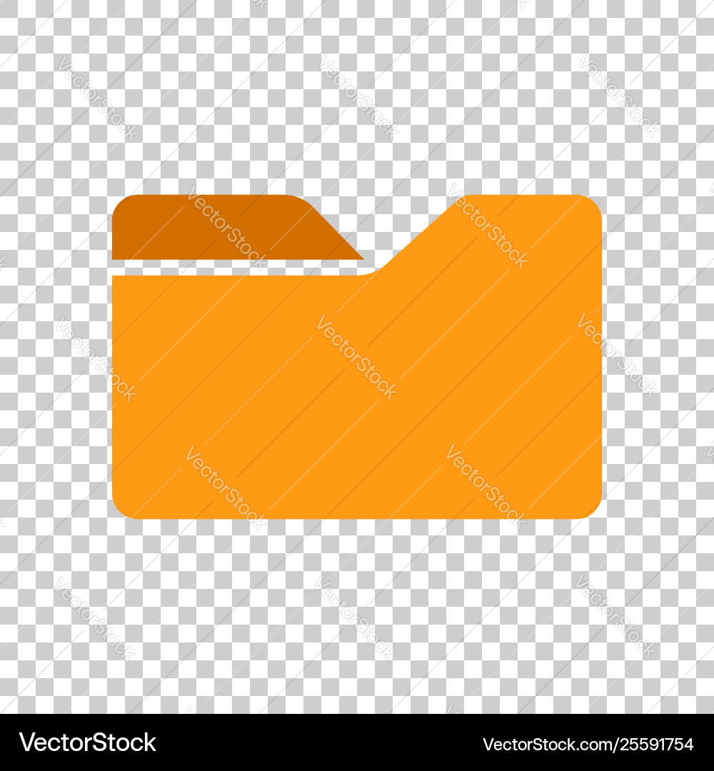 Transparent File Folder Icon vector image