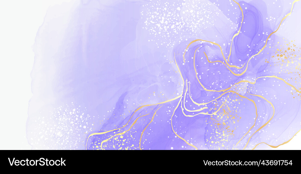 Violet cyan blue liquid watercolor background Violet cyan blue liquid watercolor background vector image