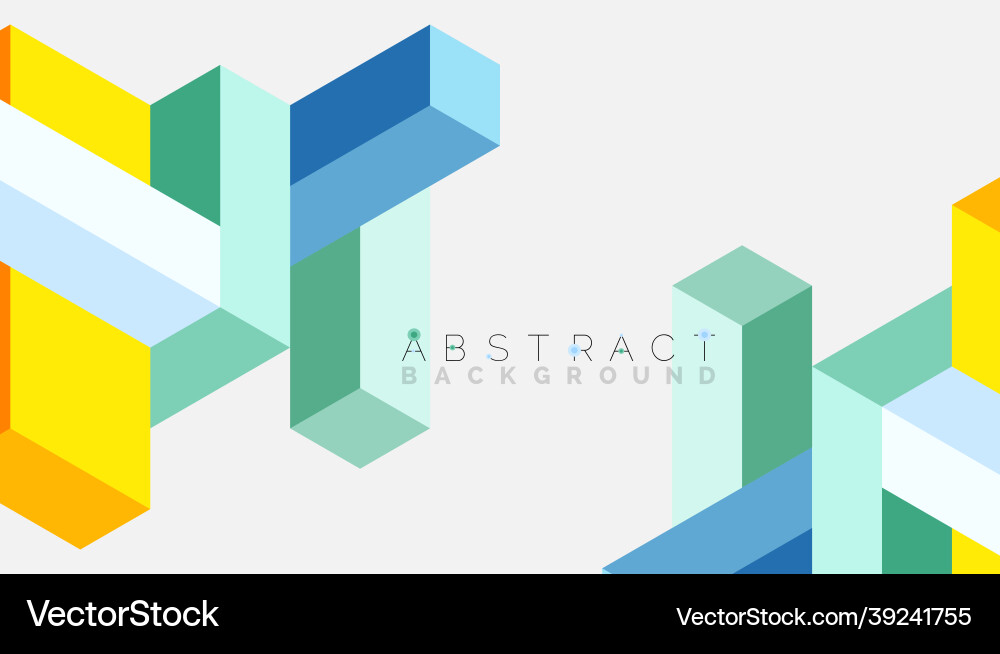 Abstract background 3d cubes cubic elements Abstract background 3d cubes cubic elements vector image