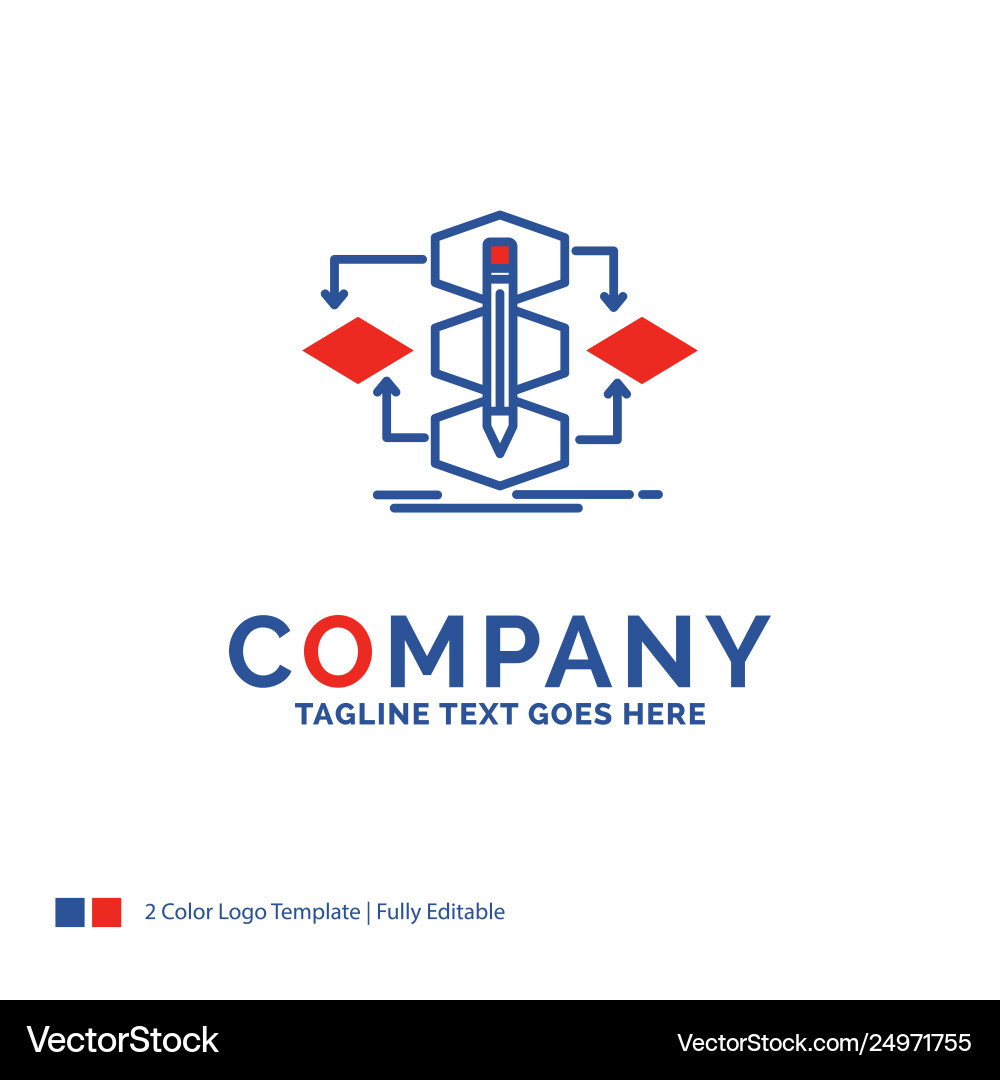 Company name logo design for algorithm Company name logo design for algorithm vector image