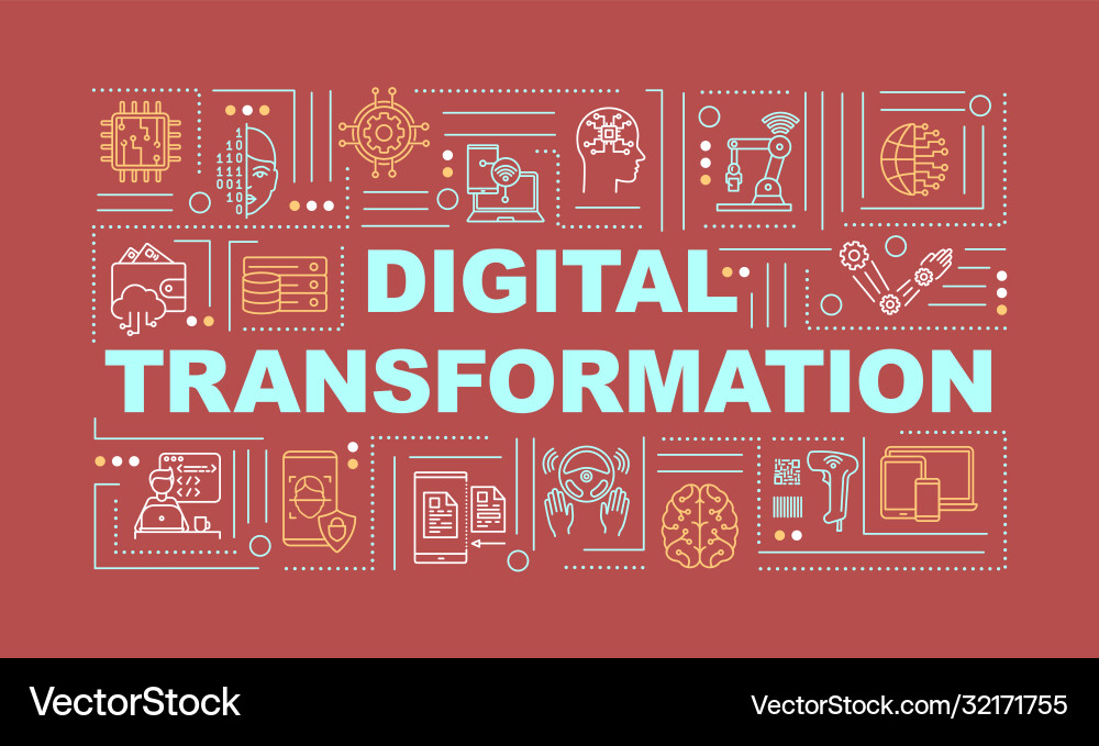 Digital Transformation Concepts vector image