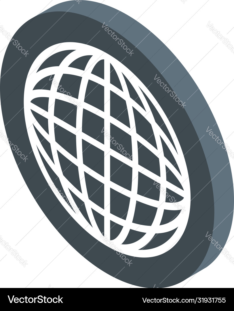 Global foreign language icon isometric style Vector Image