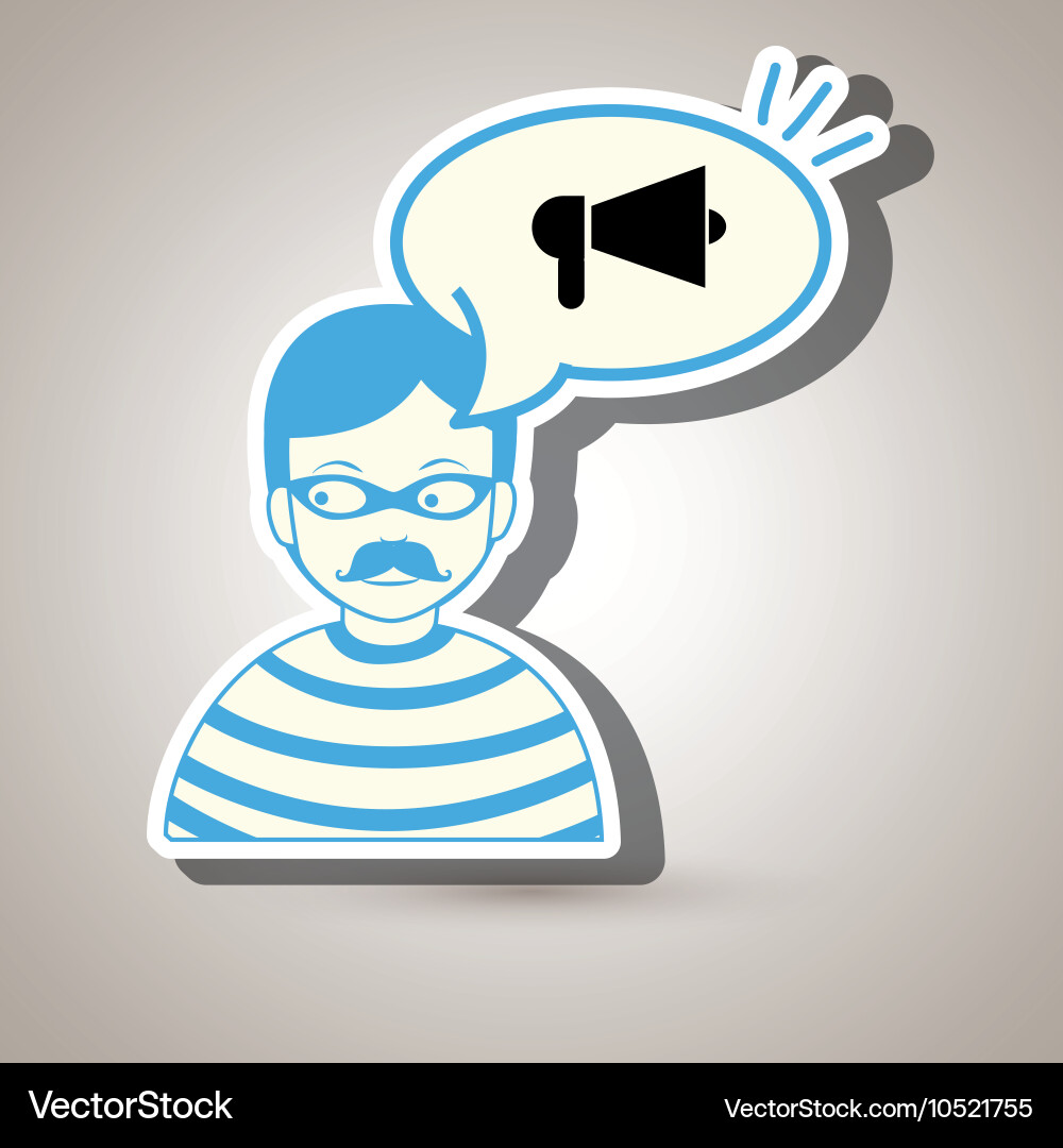 Hacker information app icon vector image