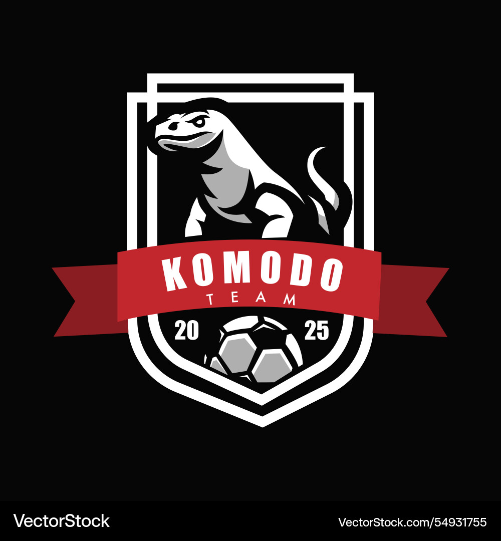 Komodo soccer Komodo soccer vector image