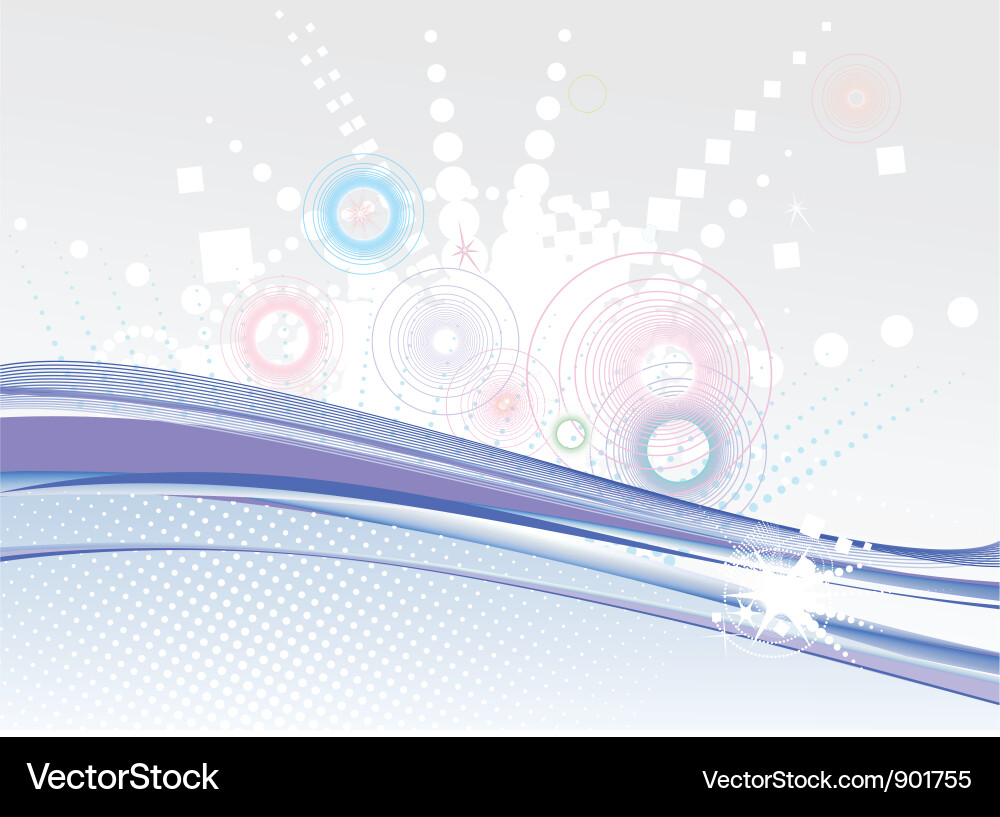 Lines and circle backdrop Vector Image