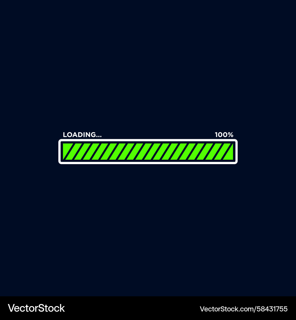 Loading Progress Bar Icon Vector Image