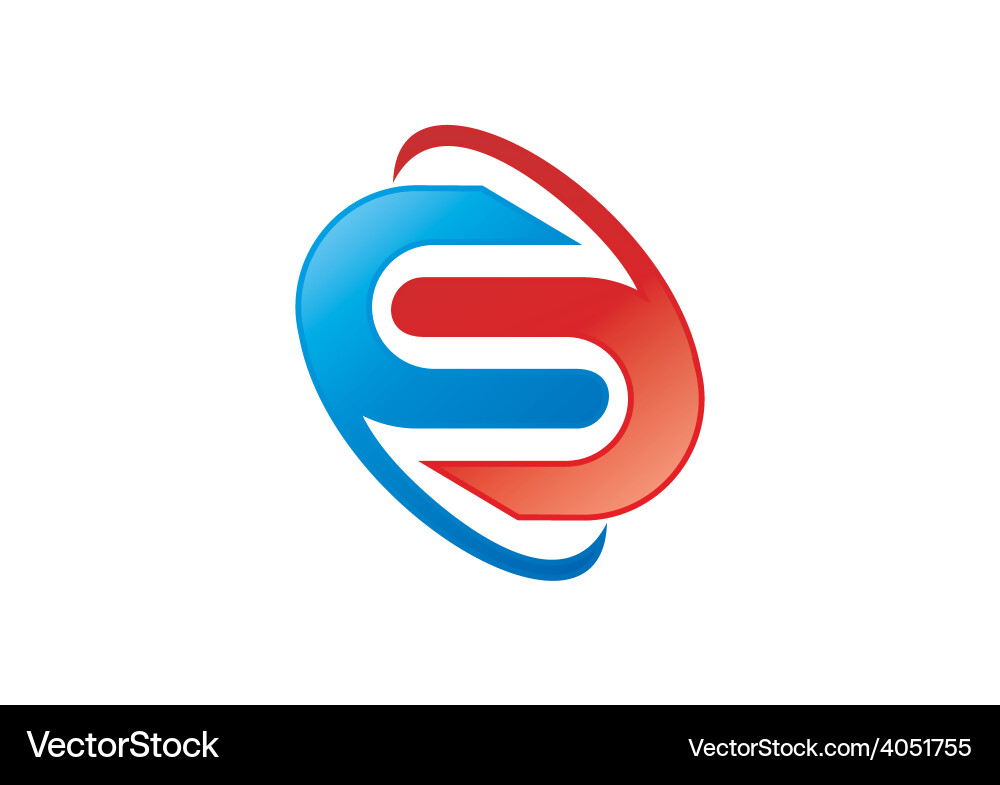 Orbit S Letter Logo - Tech & Business Vector Image