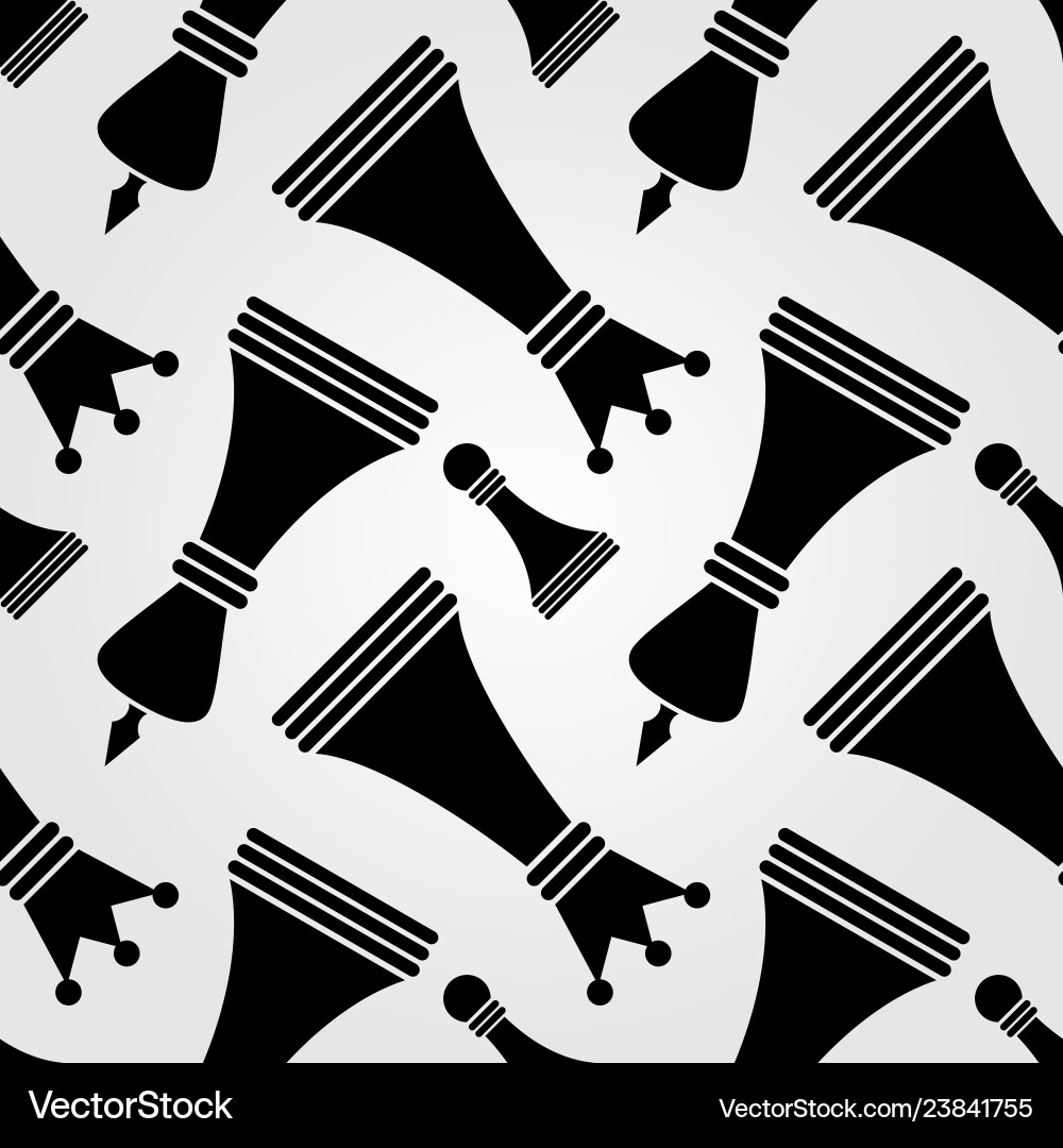 Seamless pattern with chess pieces Vector Image