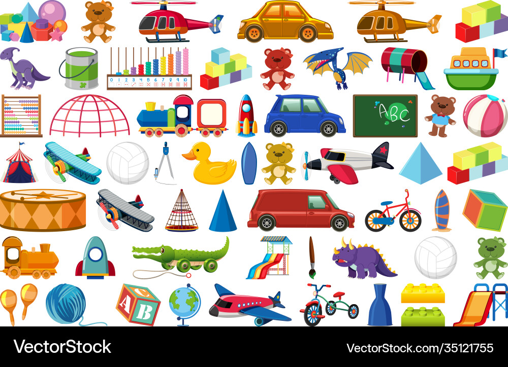Set verschiedene Objekte Cartoon Set verschiedene Objekte Cartoon vektorbild