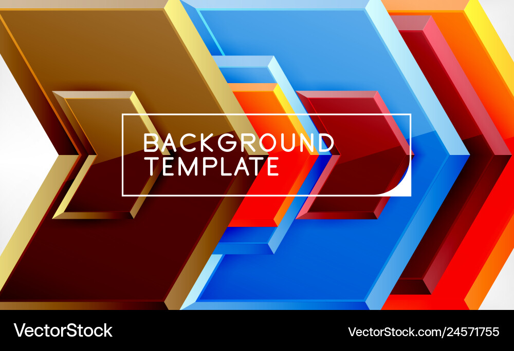 Techno arrow background template design Techno arrow background template design Vector Image