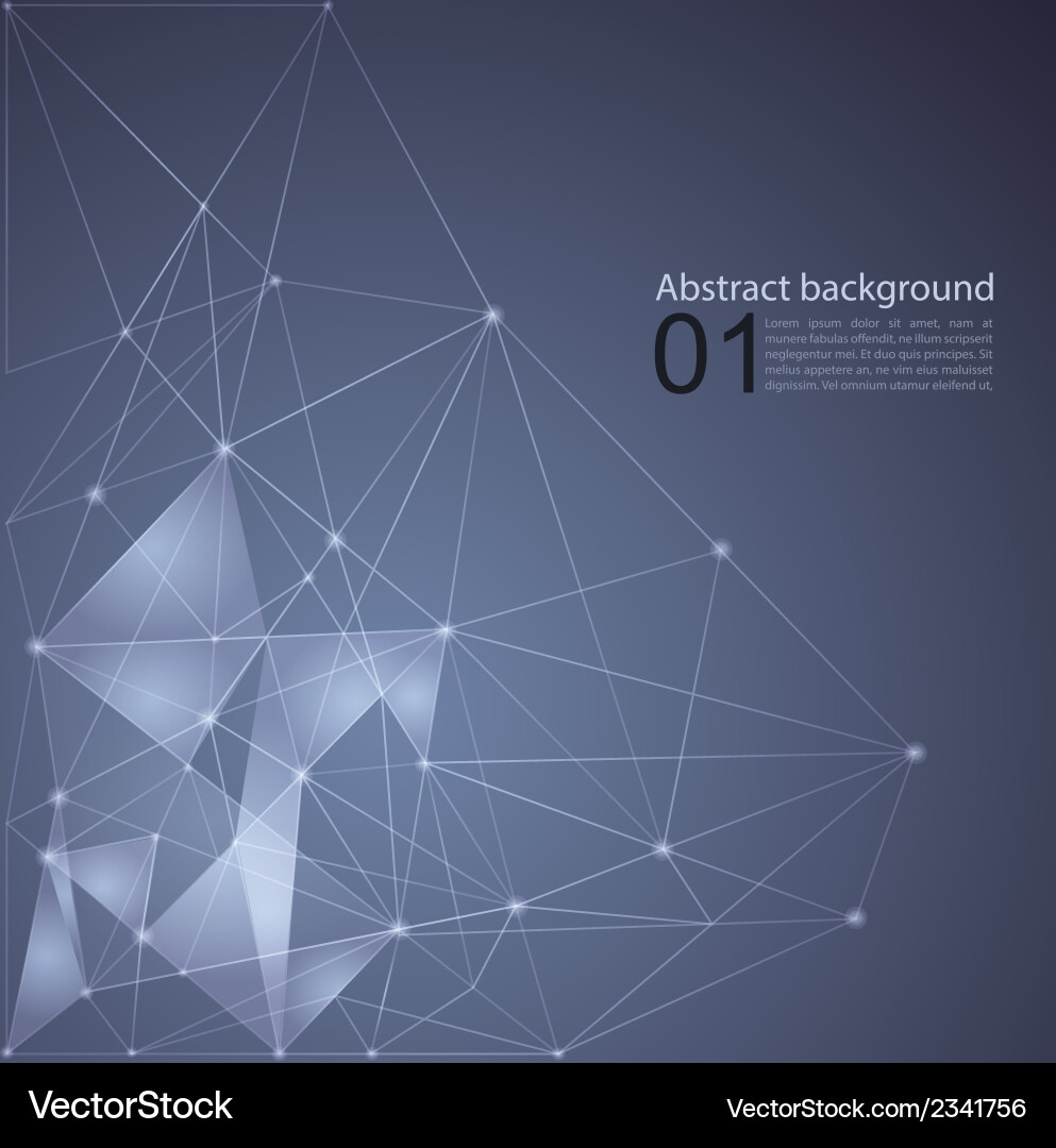 Abstract Mesh Cyber Network Background vector image