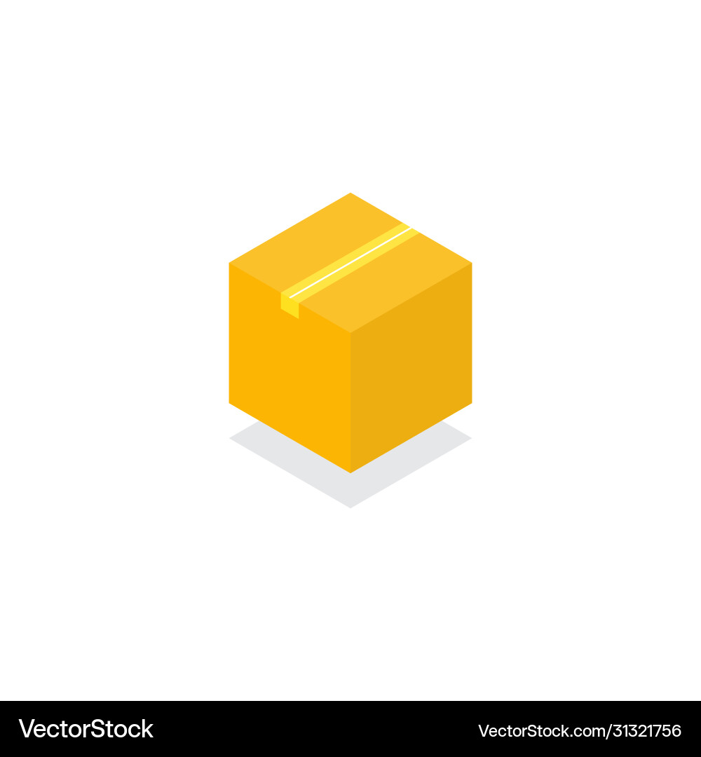 Box with bright color object Box with bright color object vector image