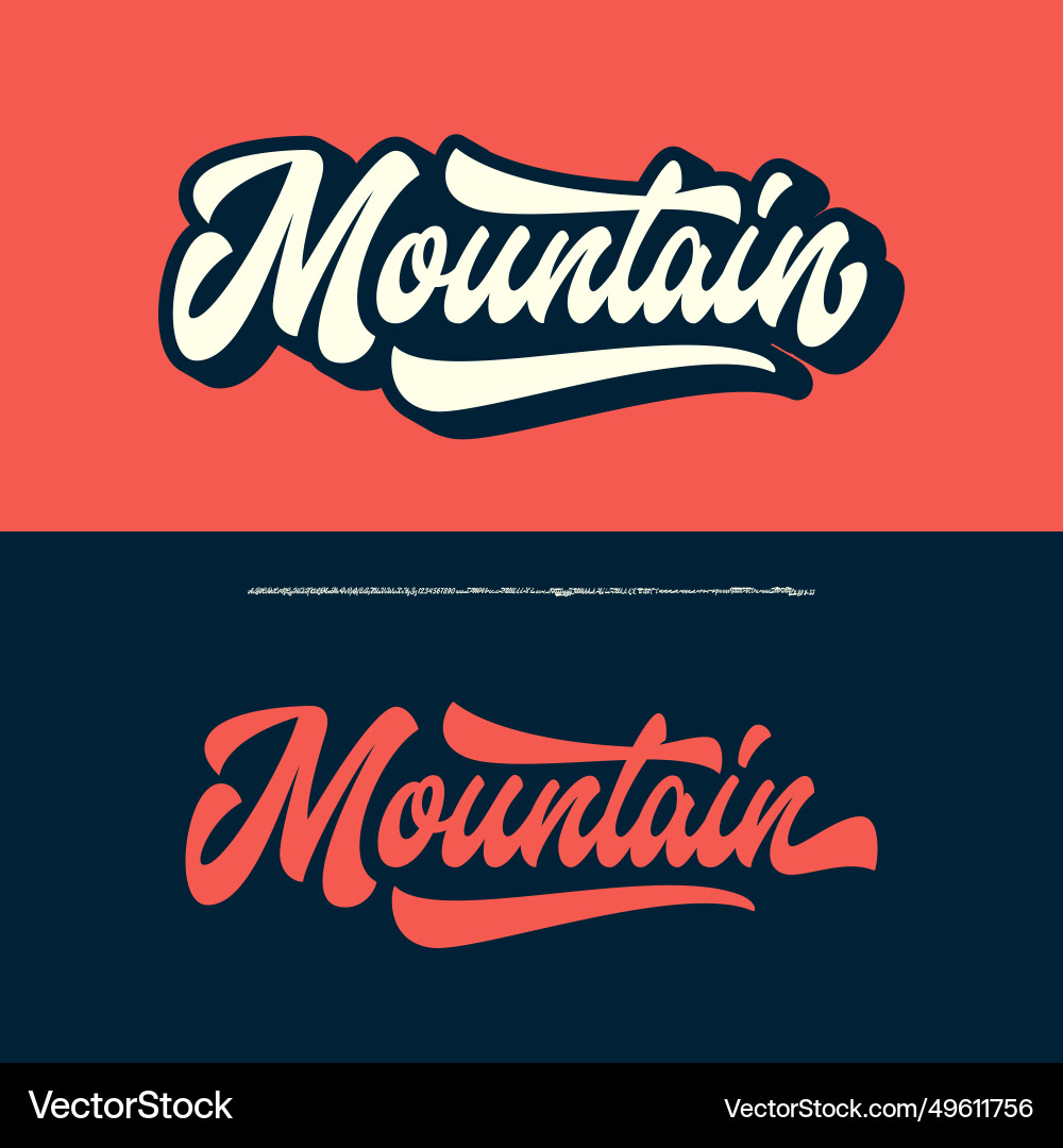 Brush script font Brush script font vector image