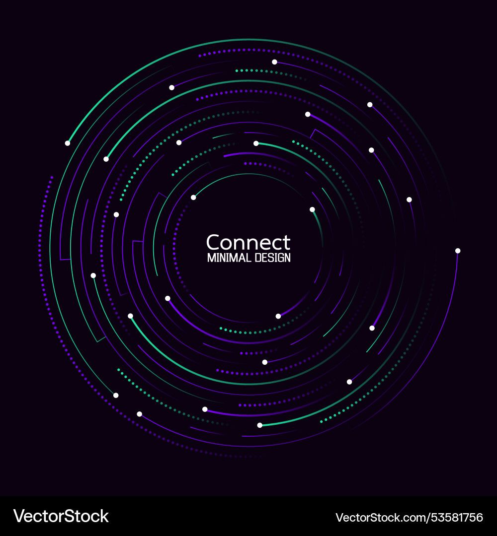 Data flow technology network connection abstract Data flow technology network connection abstract Vector Image