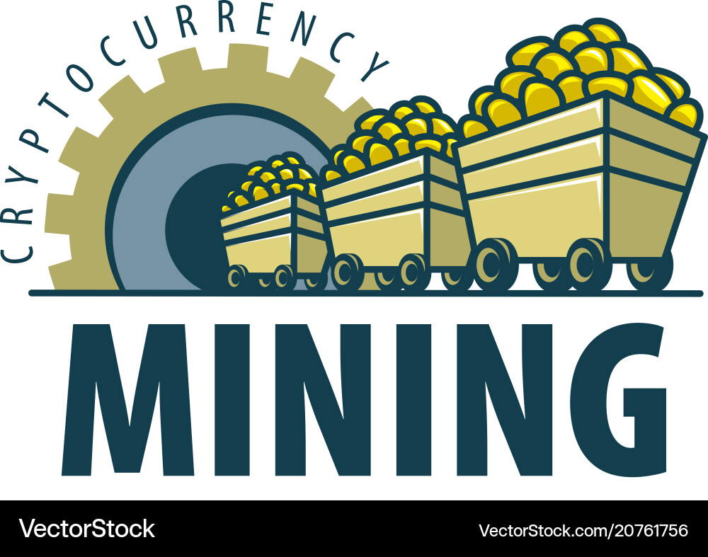 Digital currency mining Digital currency mining Vector Image