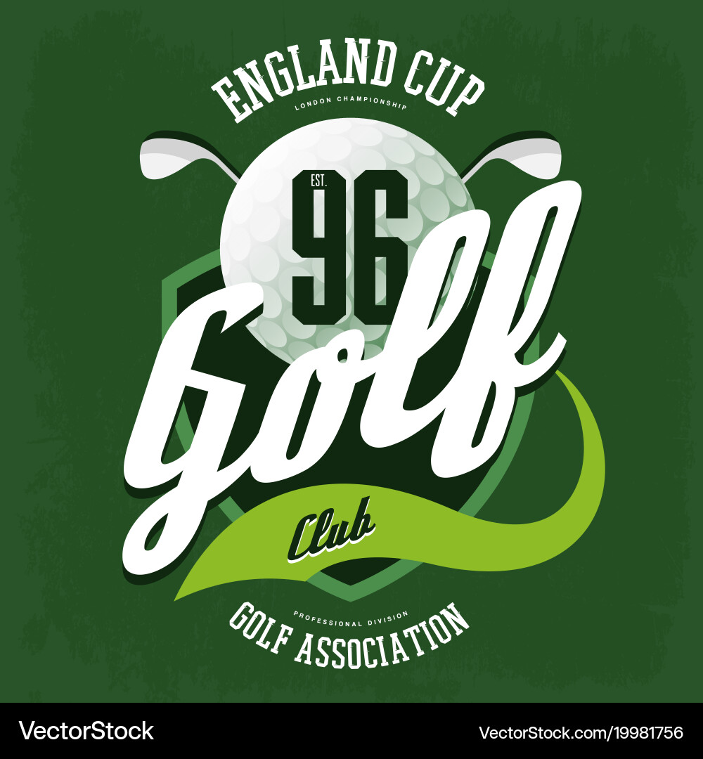 Golf Club Logo - Sport & Tournament Vector Image