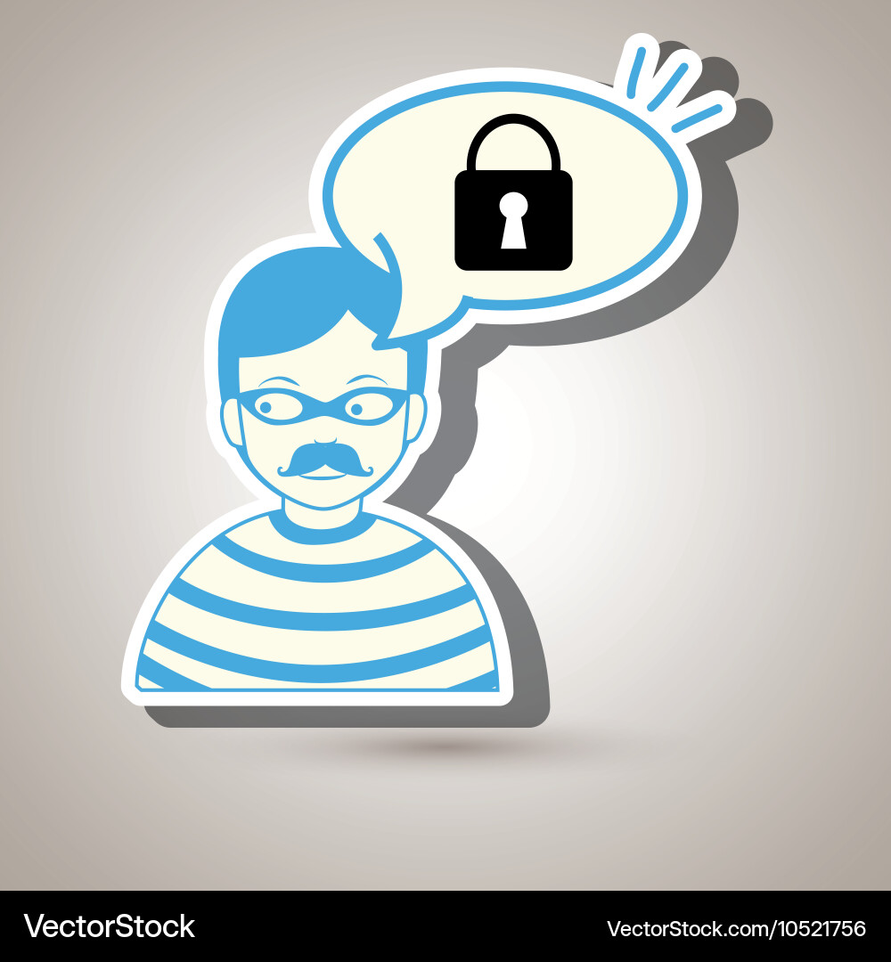 Hacker information app icon vector image