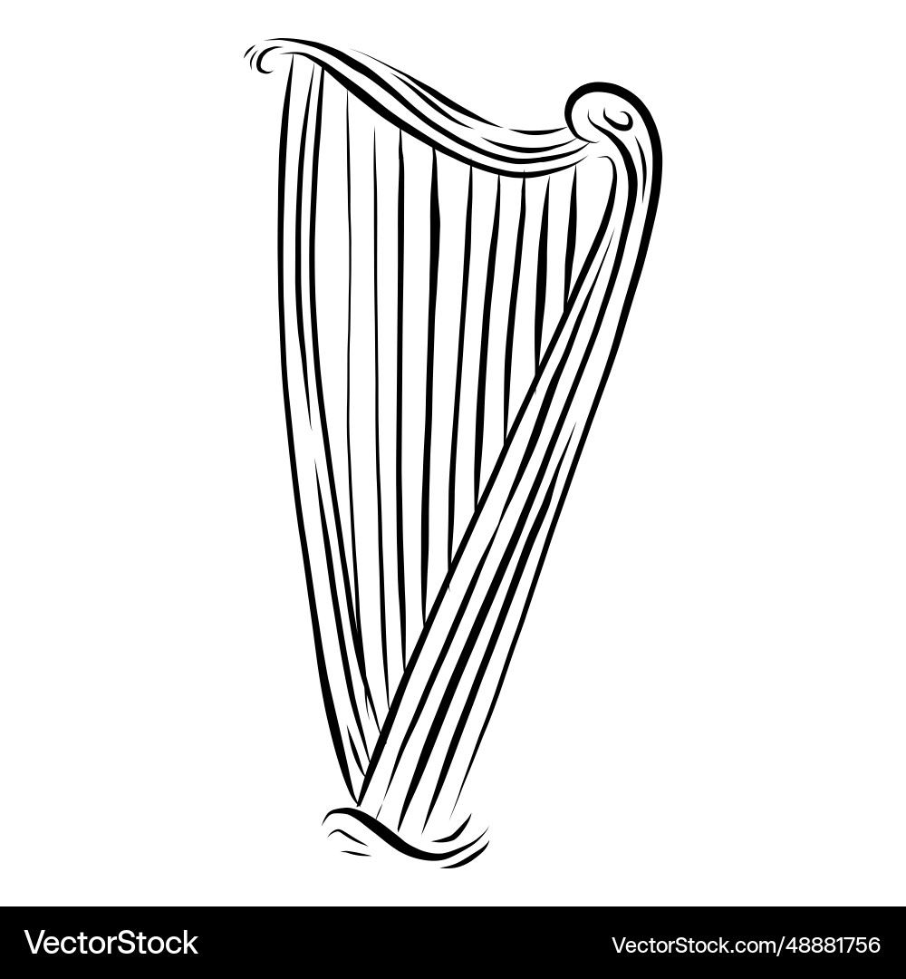 Harp string pattern abstraction Harp string pattern abstraction Vector Image