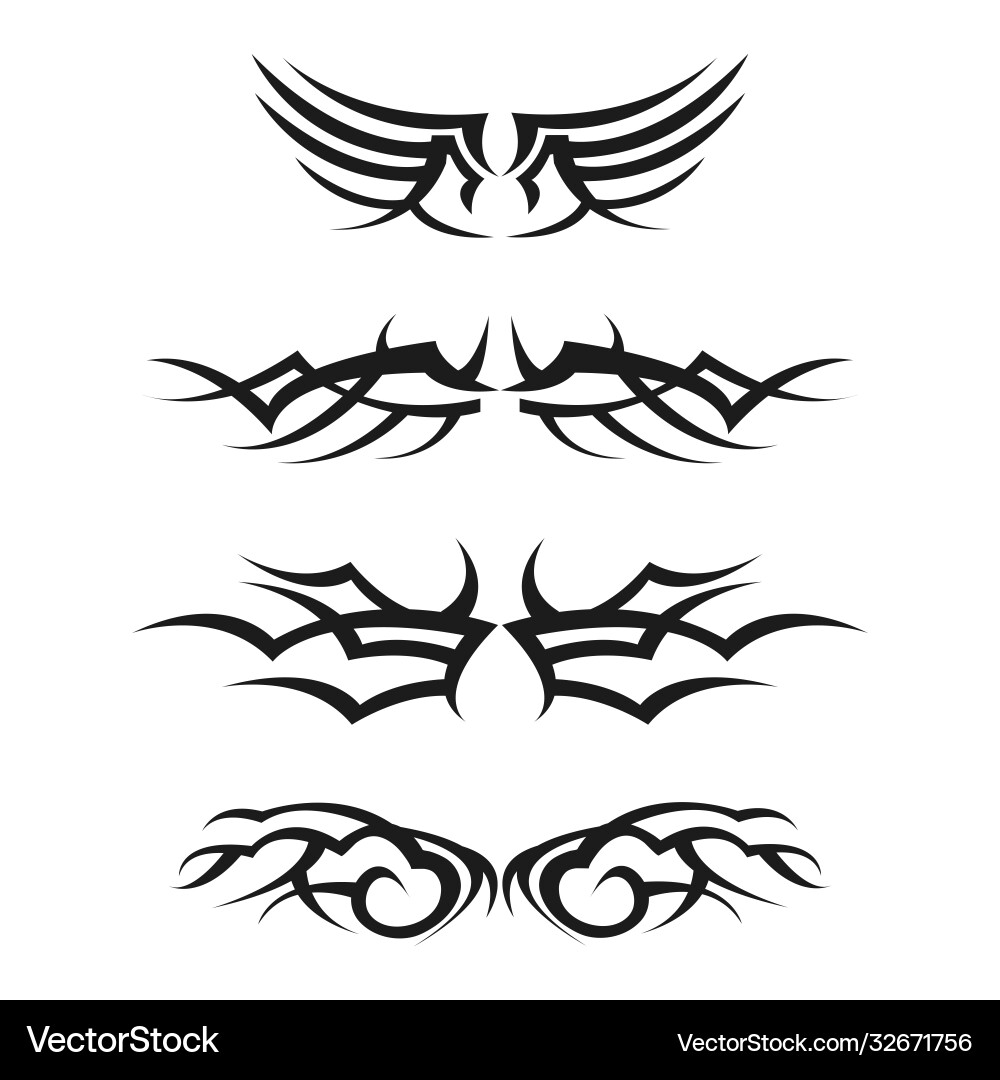 Intricate Tribal Symbol Collection Vector Image