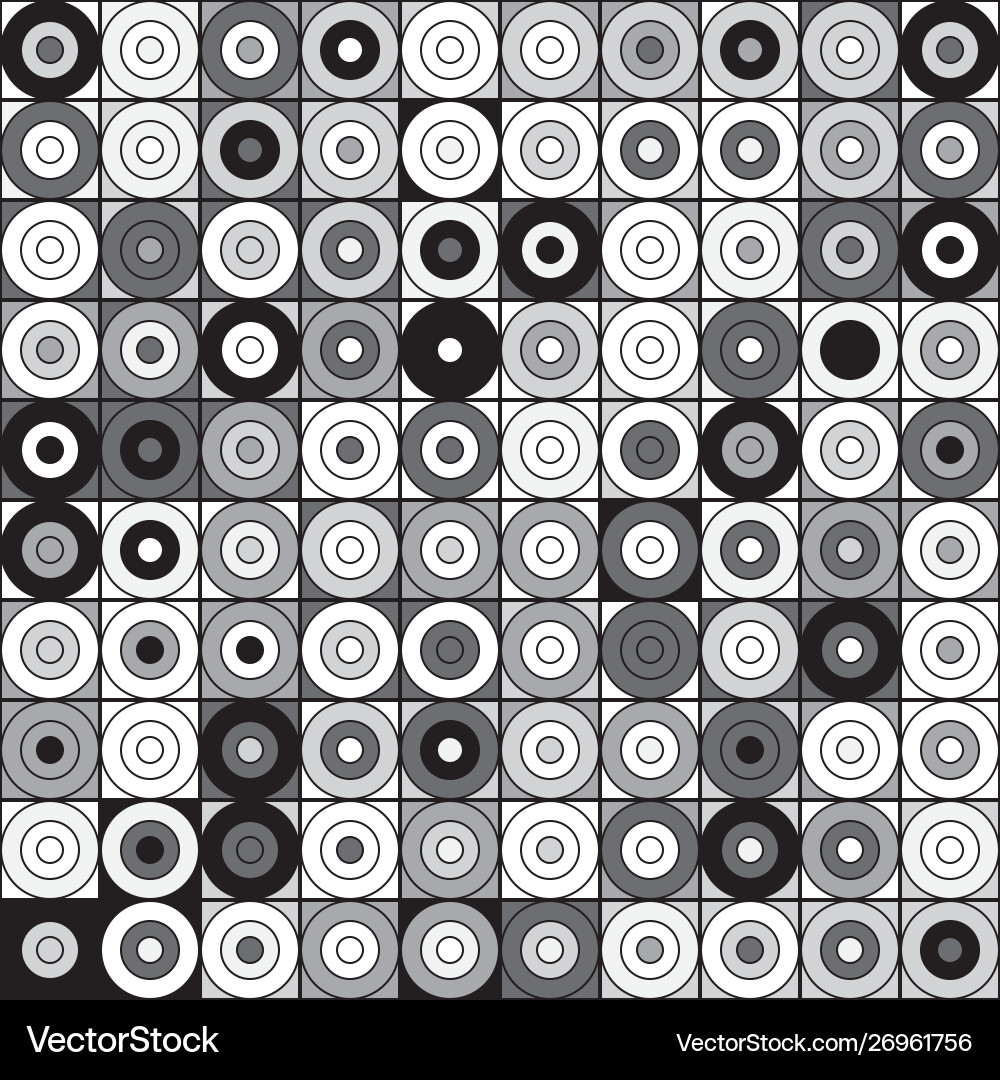 Seamless pattern with circles vector image