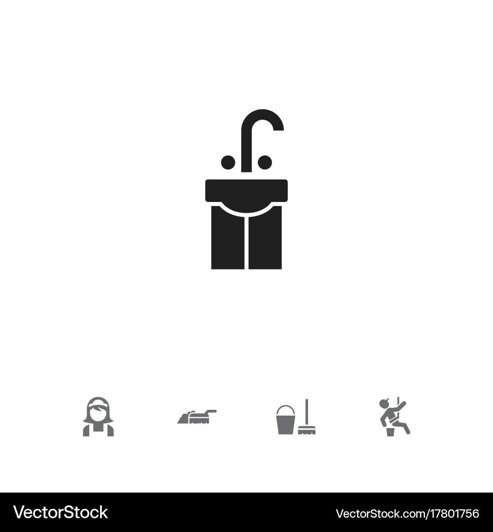 Set of 5 editable cleanup icons includes symbols Vector Image