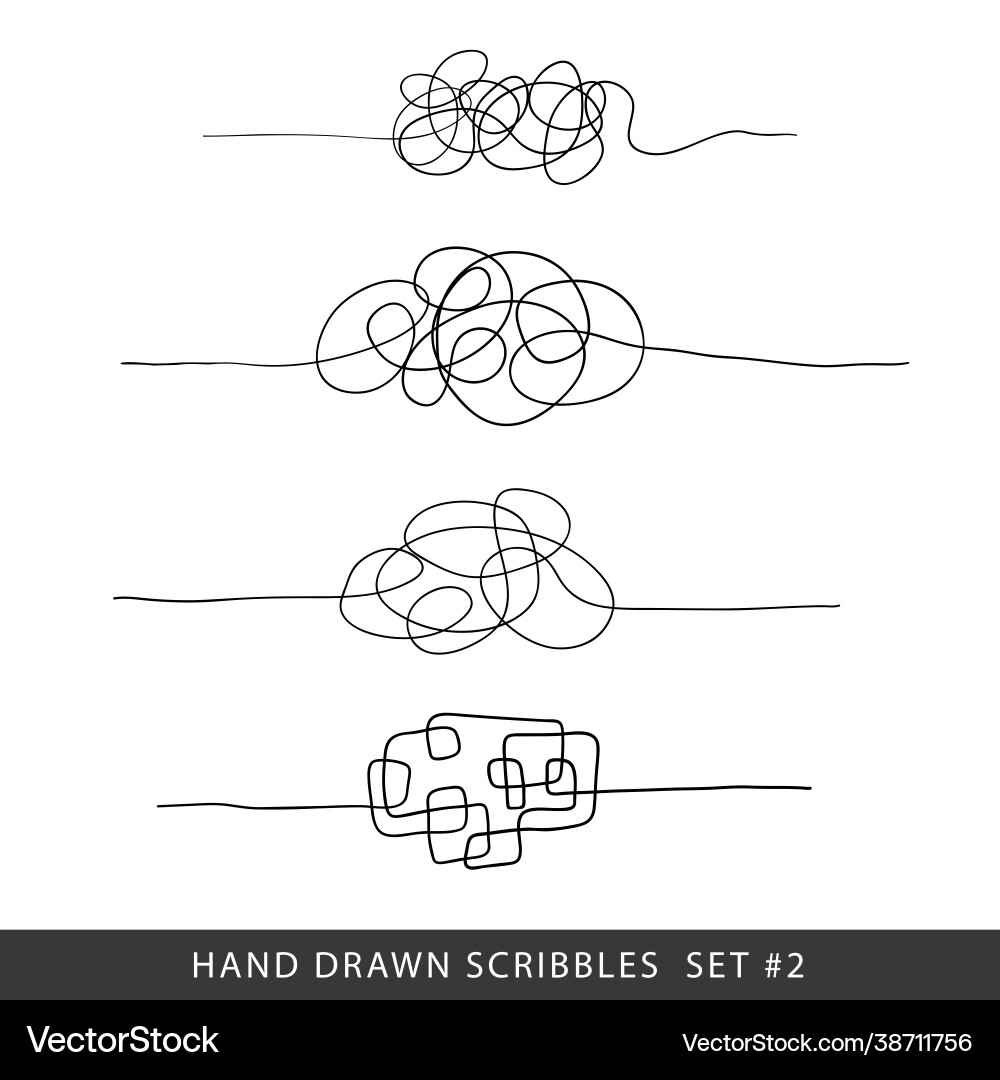 Set random chaotic lines Set random chaotic lines Vector Image