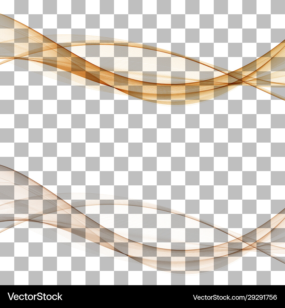 Set waves abstract image Set waves abstract image vector image