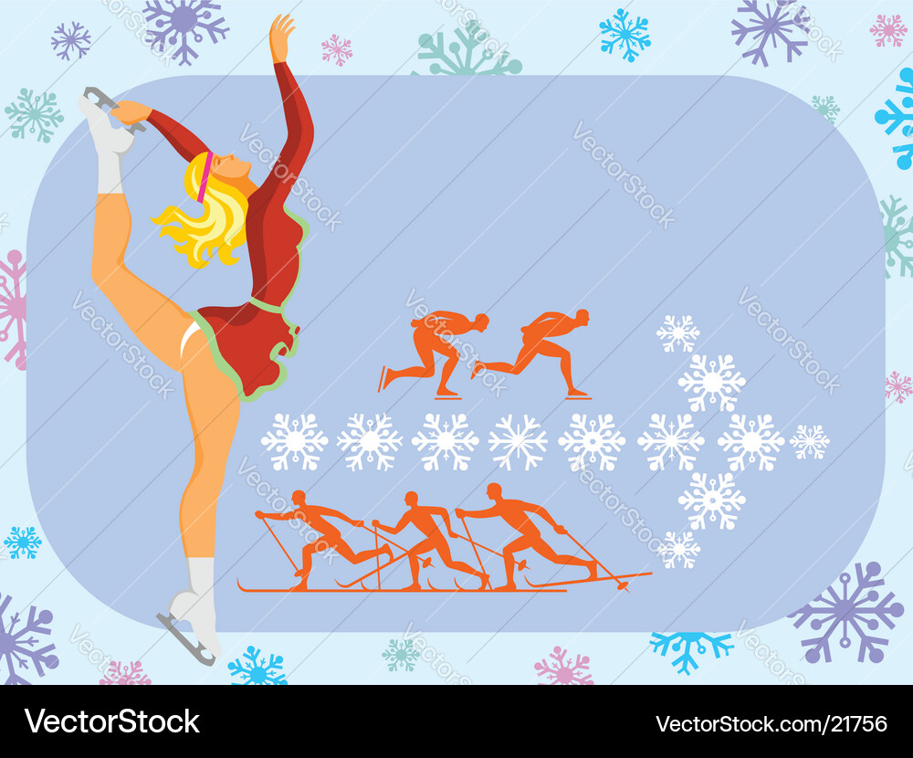 Wintersport Vektorbild