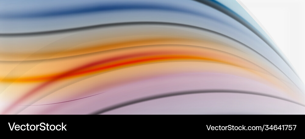 Abstract background smooth flowing lines blurred Vector Image