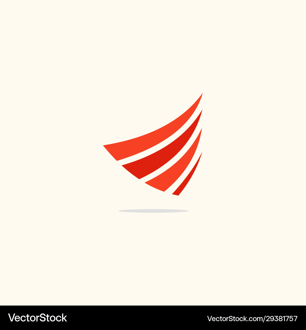 Abstract loop curve arrow logo Abstract loop curve arrow logo Vector Image