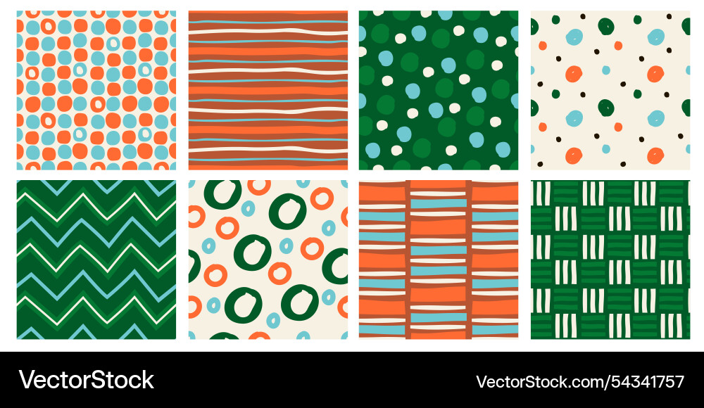 Abstract seamless patterns backgrounds templates Abstract seamless patterns backgrounds templates Vector Image