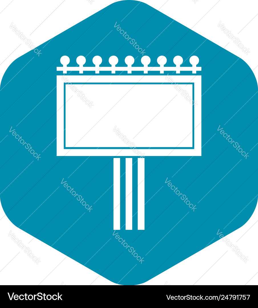 Board for statistics icon simple style Vector Image