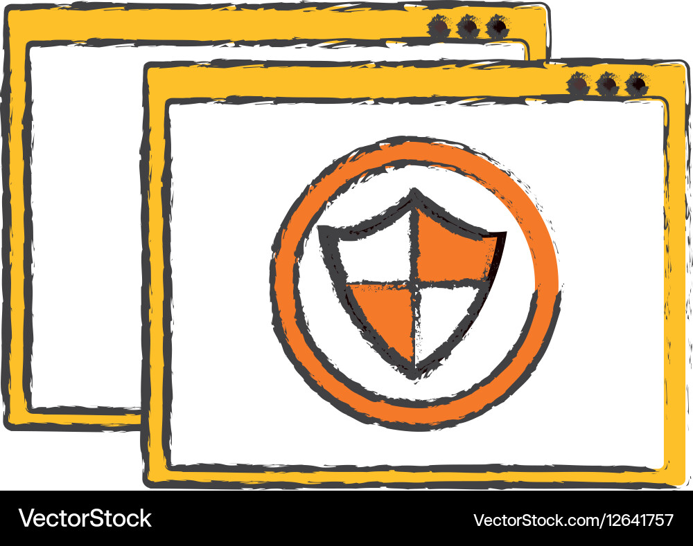 Internet security related icons image Vector Image