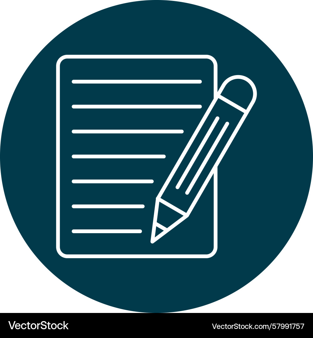 Notepad line multi circle Vector Image