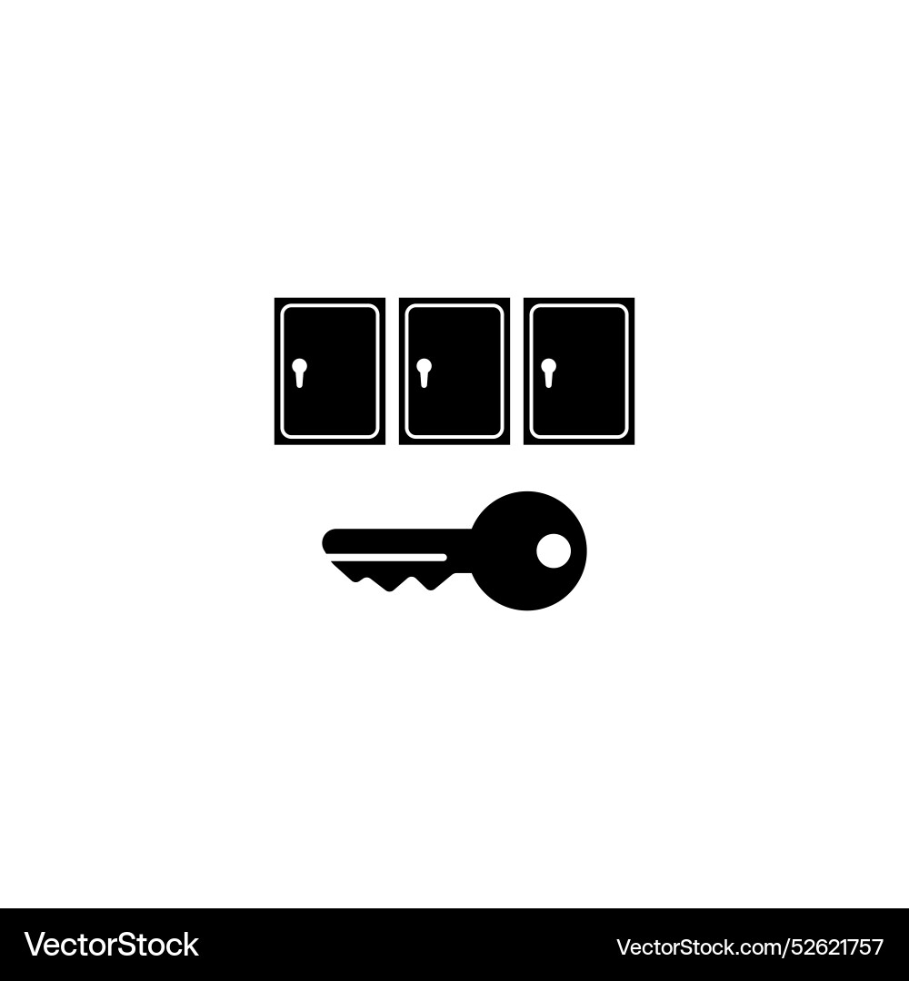 Secure storage concept represented by a icon Vector Image
