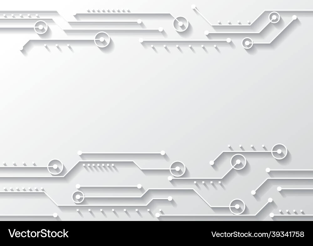 Circuit technology background with hi-tech Circuit technology background with hi-tech vector image