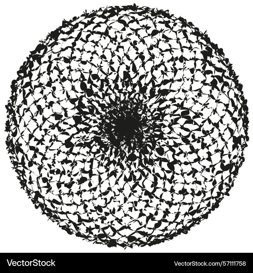 Circular spiral pattern complex line design Circular spiral pattern complex line design vector image
