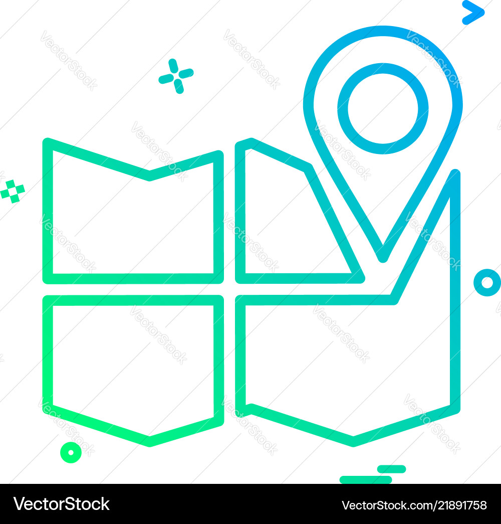 Gps Lageplan Reiserichtung Icon Design Gps Lageplan Reiserichtung Icon Design vektorbild