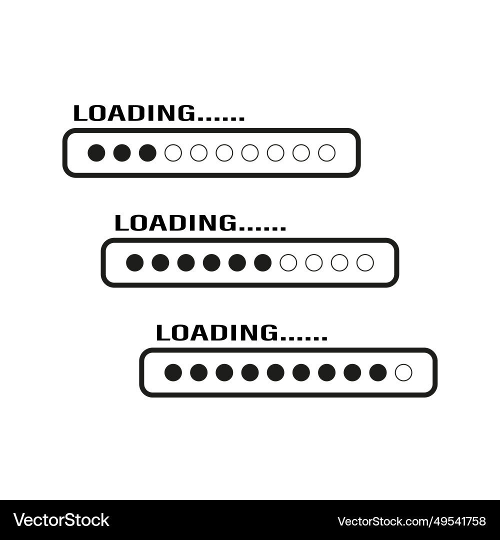 Loading icon set ps 10 Loading icon set ps 10 vector image