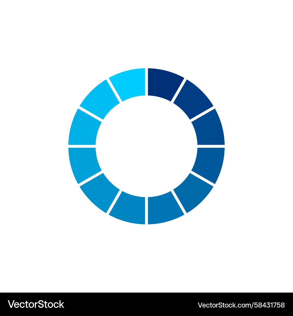 Loading Progress Circle Icon Vector Image
